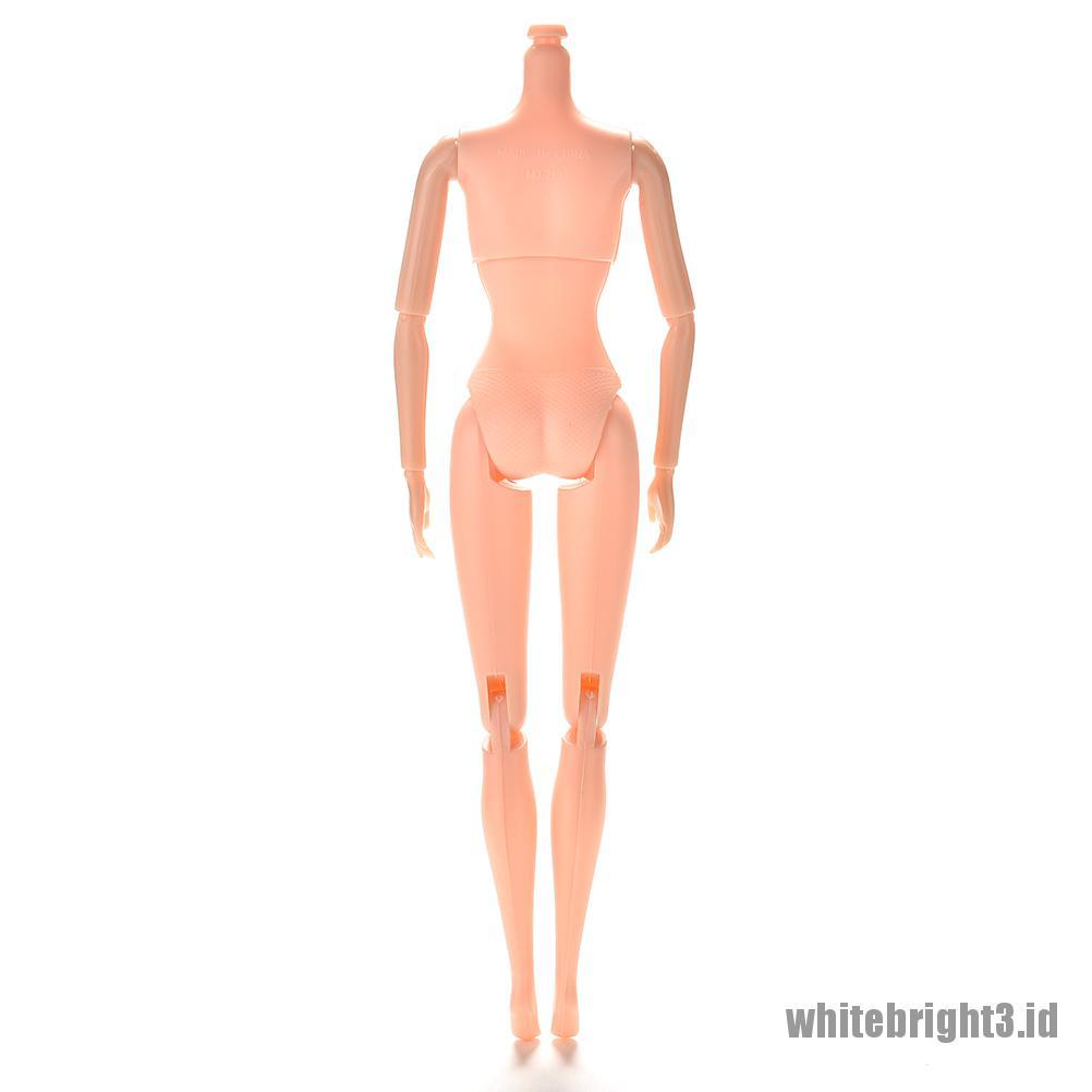 (white3) 1pc Mainan Boneka Barbie Nude Naked 12 Sendi Dapat Digerakkan 25cm / 10.23 &quot;