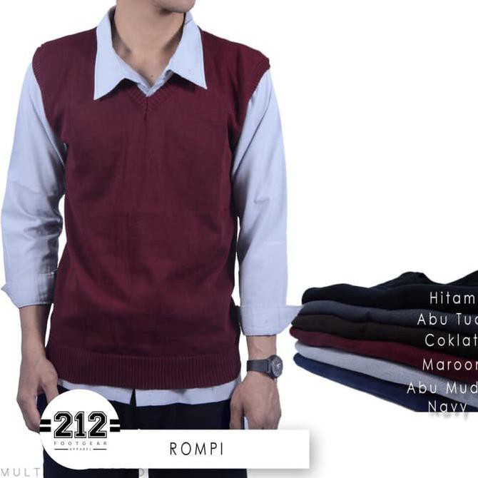 WSDN ROMPI RAJUT VEST RAJUT COWOK SWEATER RAJUT COWOK SWEATER PRIA RAJUT HJG3