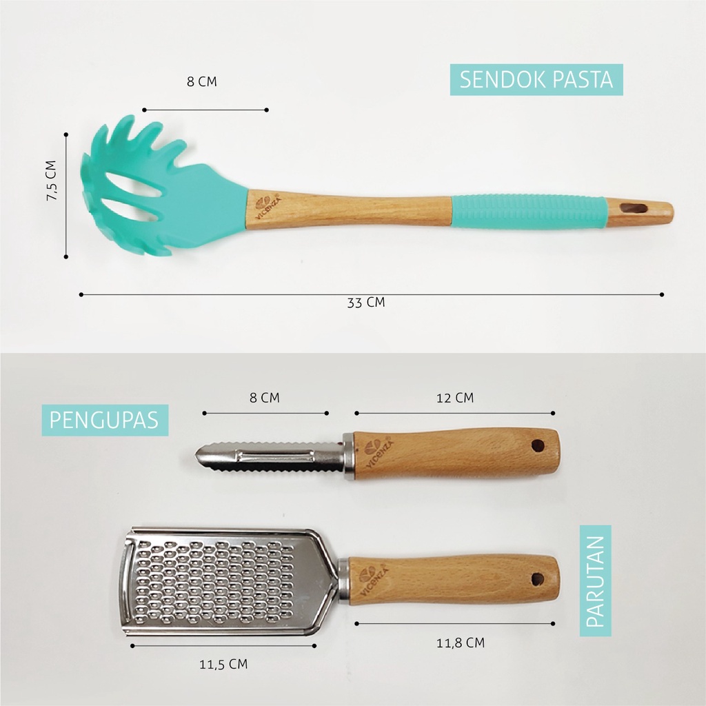 Vicenza Peralatan Memasak Silicon V80K-2