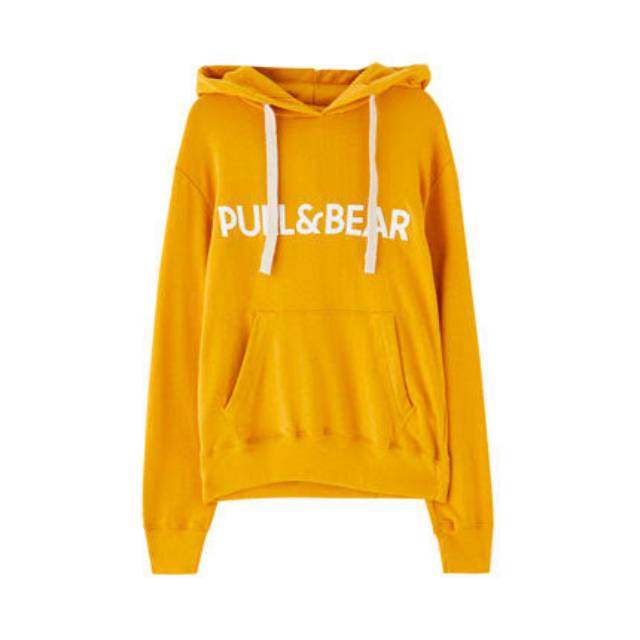 Hoodie pull cheap and bear kuning