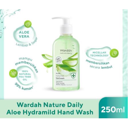 ☘️Yuri Kosmetik☘️ Wardah Aloe Hydramild Hand Wash 250ml