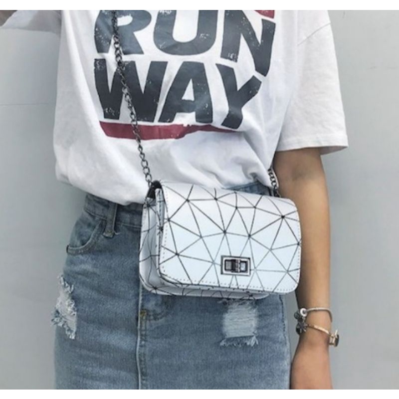 Sling bag marble tas selempang wanita