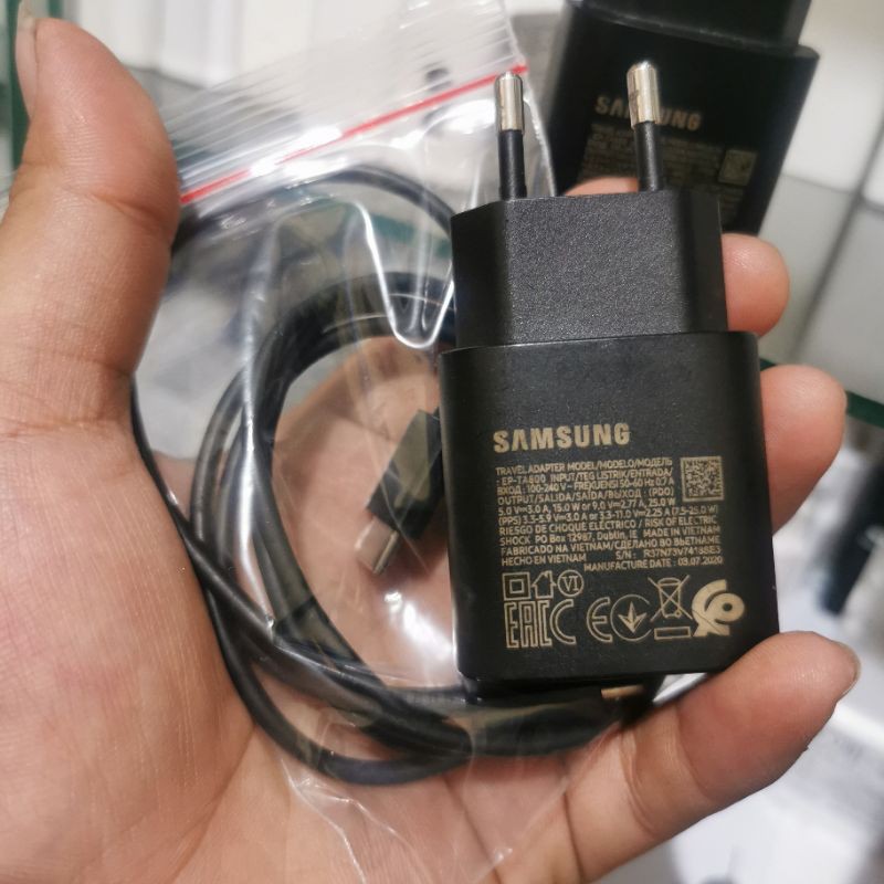 Charger Samsung Note 20 Bekas Bawaan Hp type C ORI COPOTAN