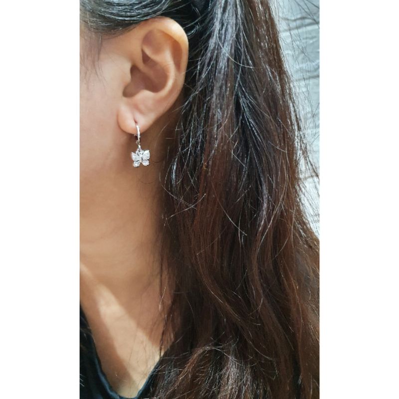 Anting Silver925 Perak Mata kilau anting silver Anti Karat anti alergi anting premium berlian kilap S-86