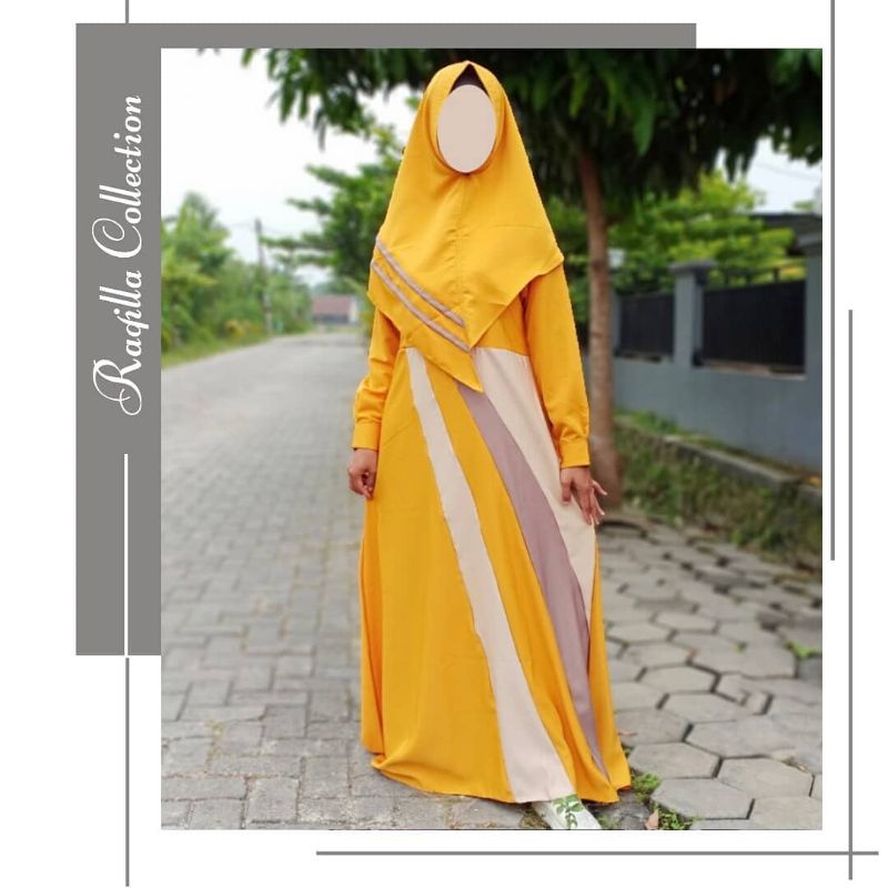 𝐓𝐄𝐑𝐌𝐔𝐑𝐀𝐇 Gamis Set Hijab Lottus Premium Ori