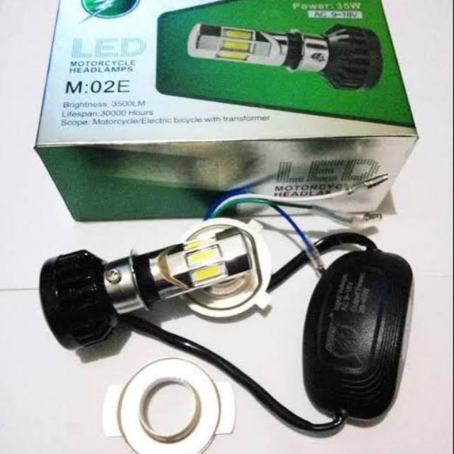 LAMPU DEPAN LED 6 SISI HID SUPER TERANG UNIVERSAL