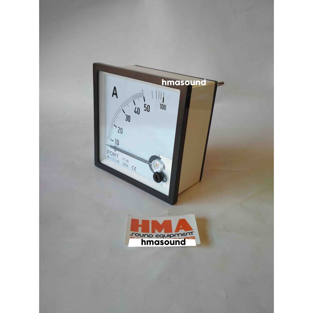 Amper Meter Ampere Meter Amp Meter via CT 50A 50A/5 Analog Fort