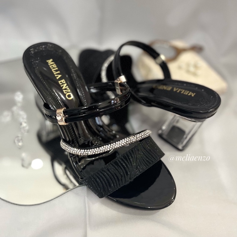 Meliaenzo - Sendal Hak Kaca | Sendal Tali | Sendal Pesta | Sendal Kaca Tali