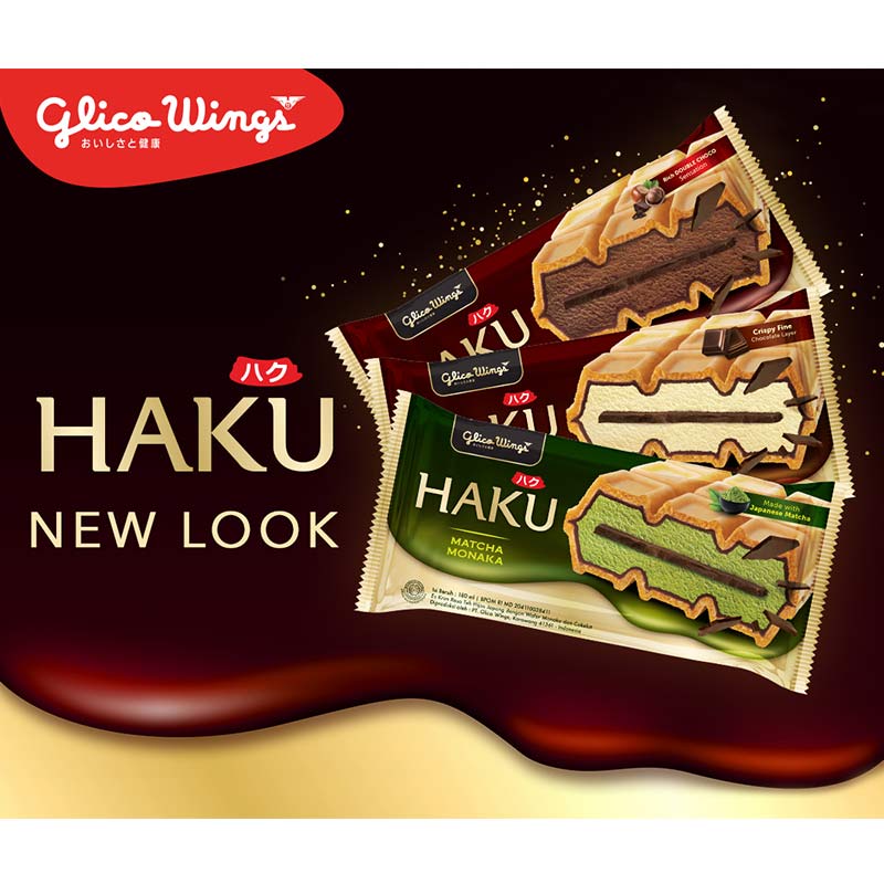 

GLICO WINGS HAKU MONAKA MATCHA ICE CREAM ES KRIM GLICO WINGS 180ML