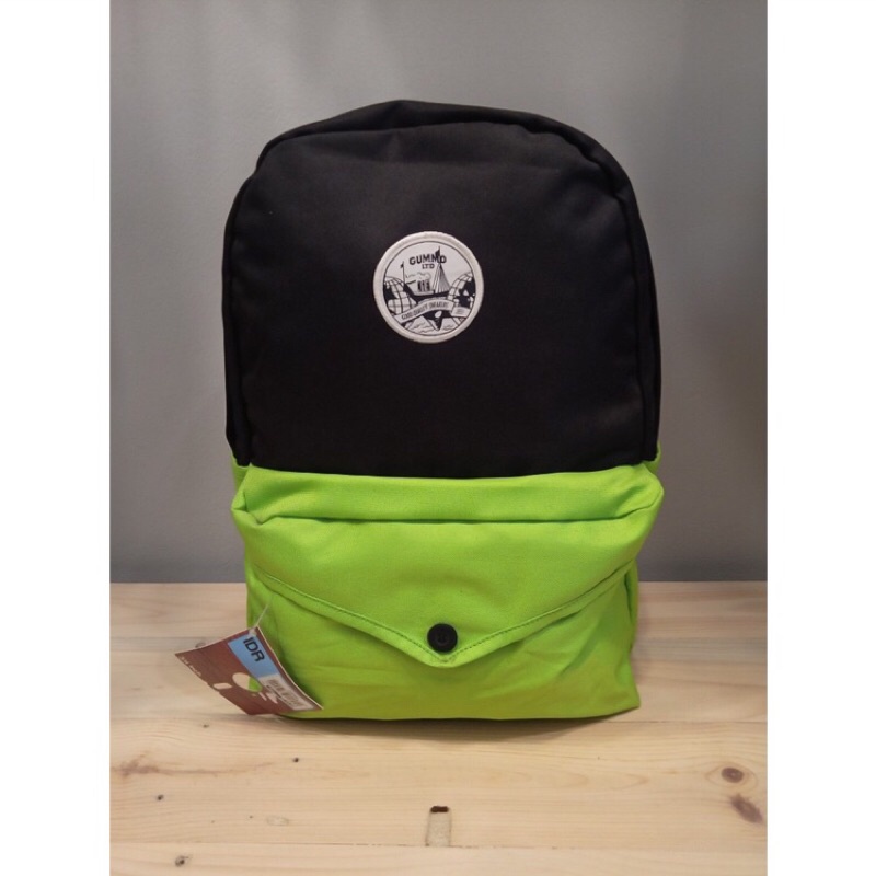 Tas sch gummo  Hitam hijau stabilo