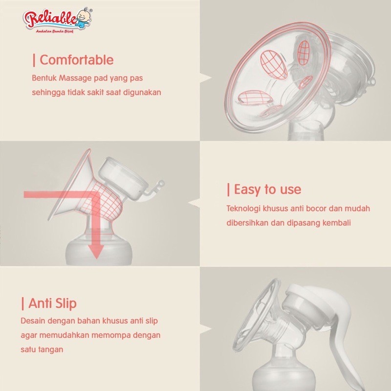 Pompa Asi Reliable Manual/Reliable Manual Breastpump/Manual Breast Pump