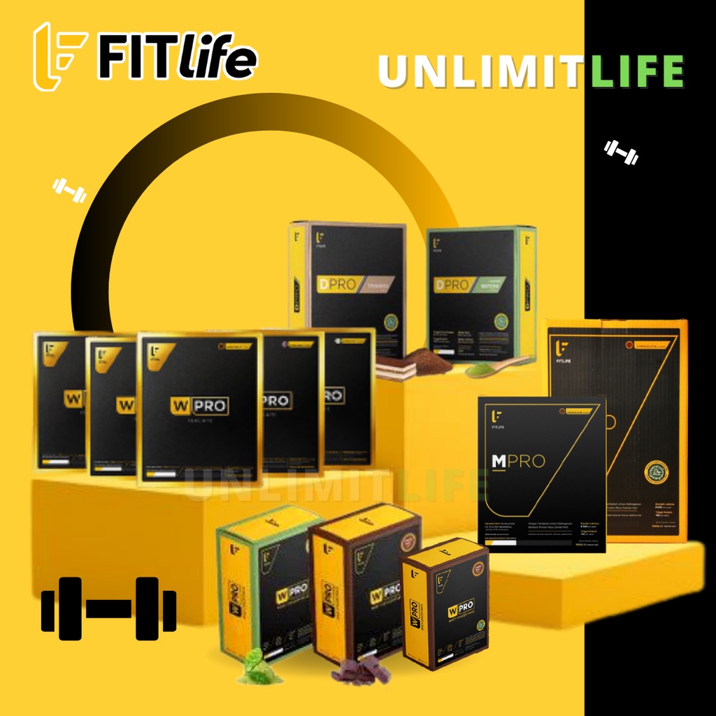 FITLIFE WPRO ISO 1,5kg Whey Protein Isolate Concentrate DPRO MPRO Suplemen Fitnes Diet Gain Mass Pro