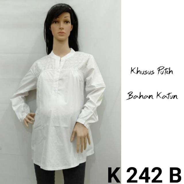 baju hamil putih /baju hamil kerja