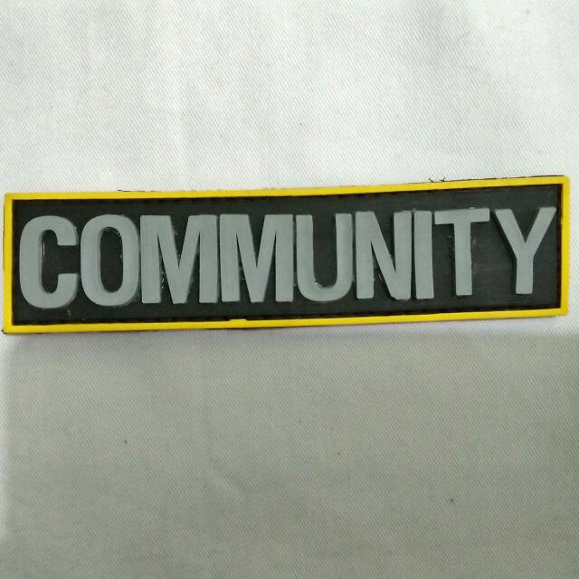 Patch rubber velcro label community