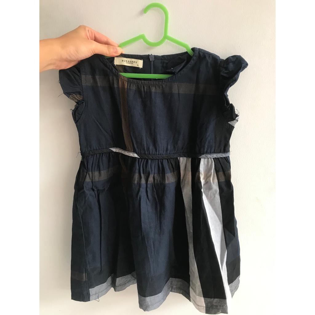 PRELOVED dress motif burberry navy