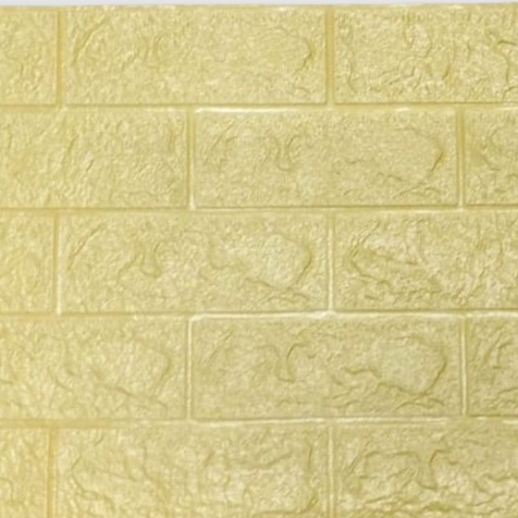 ⭐Gogoland⭐ Wallpaper Dinding Foam 3D / Stiker Wallpaper Dinding Mini Dekorasi / Wallpaper 3D R461-EMAS