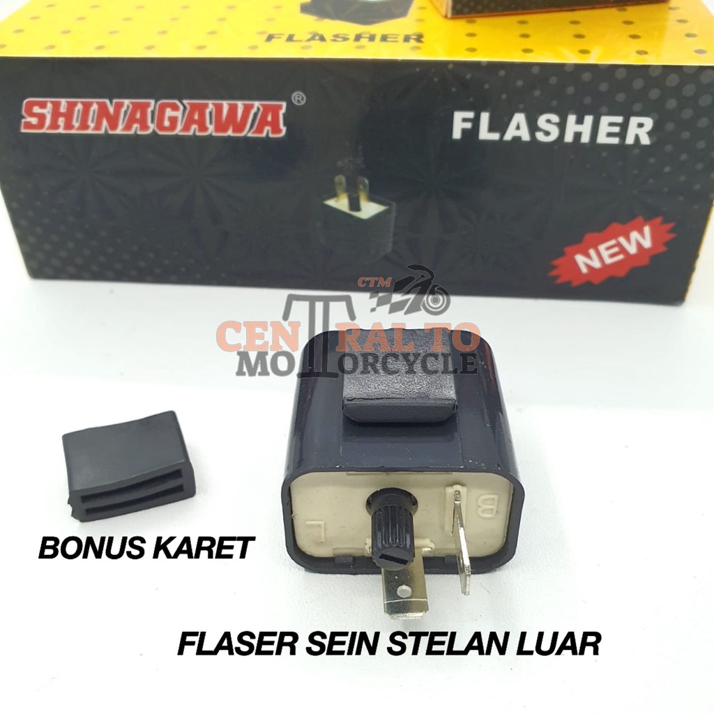 FLASER SEN FLASHER SEIN SHINAGAWA BISA ATUR STELAN LUAR KEDIP SEN CEPAT ATAU LAMBAT 12 VOLT BISA UNTUK SEMUA MOTOR