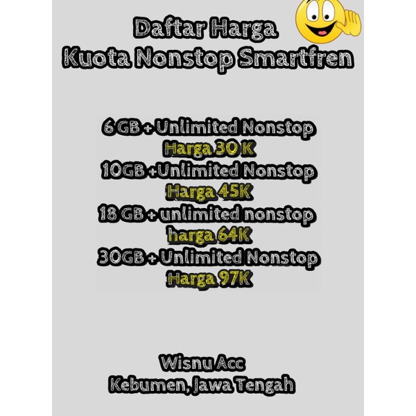 Kuota Nonstop Smartfren