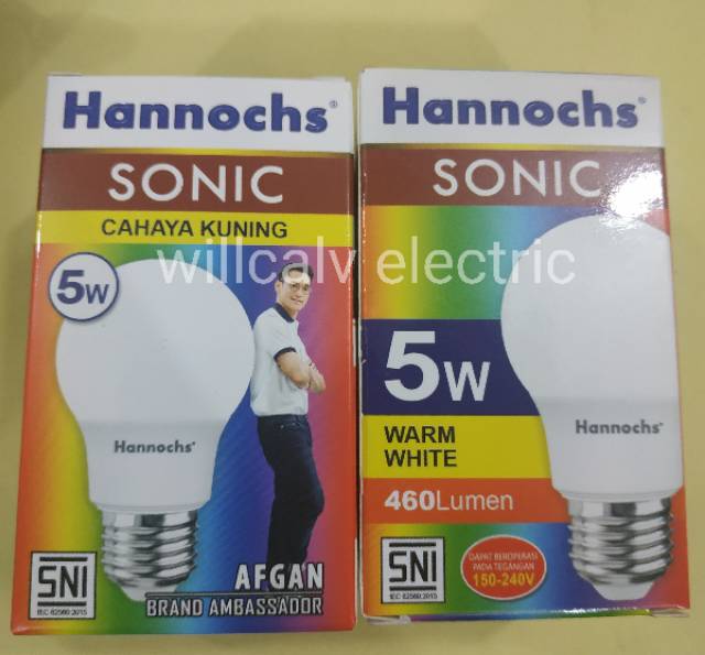 LAMPU LED HANNOCHS SONIC 5W 5WATT 5 W - LAMPU LED HANNOCH SONIC 5W 5WATT 5 W CAHAYA KUNING