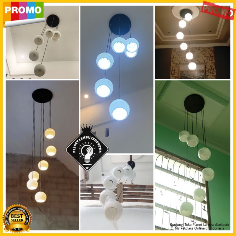 LAMPU GANTUNG MODERN MINIMALIS PLAFON HIAS RUANG TAMU VOID CAFE ATAP VINTAGE DEKORASI RUMAH