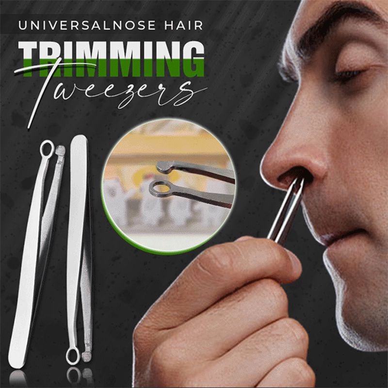 PINSET BULU HIDUNG ALIS NOSE HAIR TWEEZER STAINLESS STEEL