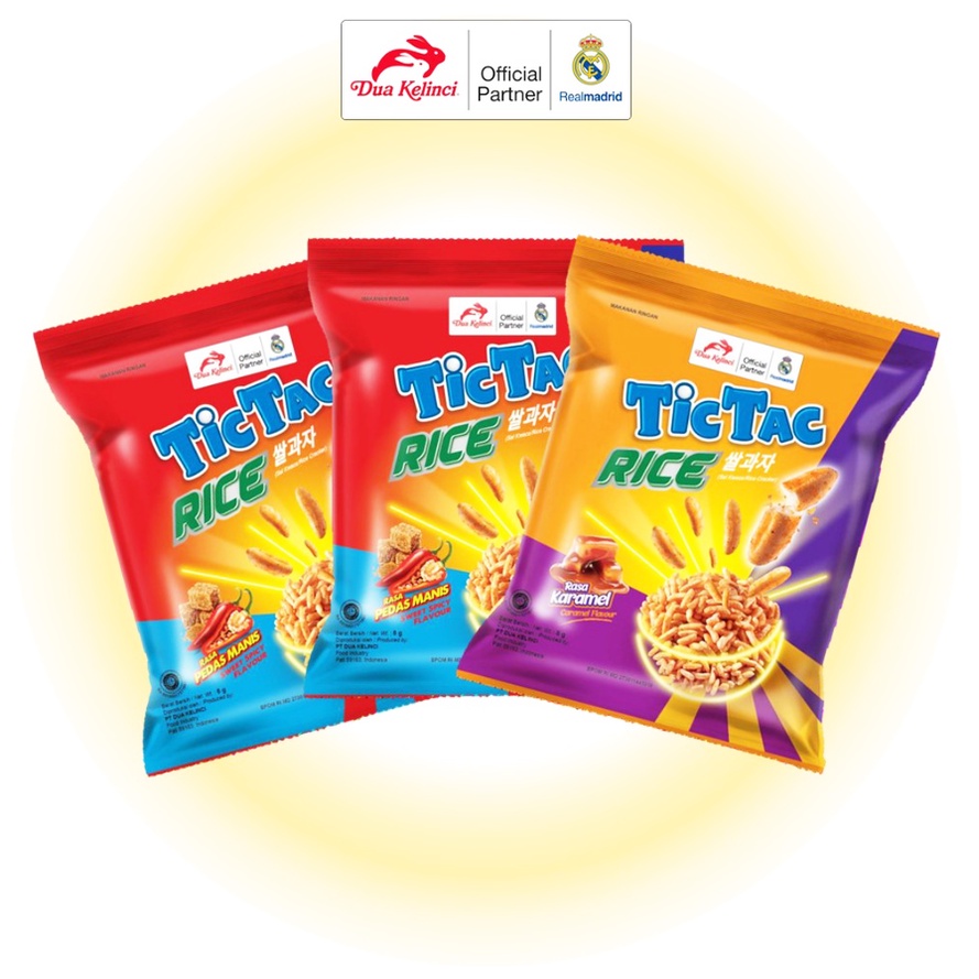 

Tic Tac Rice Dua Kelinci Karamel / Pedas Manis 1 Pack