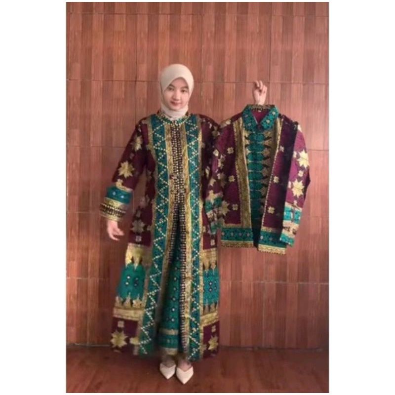 BATIK JUBAH NAMPAN PERAK TOSCA KHAS PALEMBANG