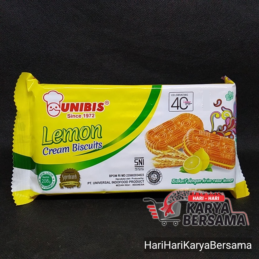 

BISKUIT UNIBIS LEMON CREAM 208GR