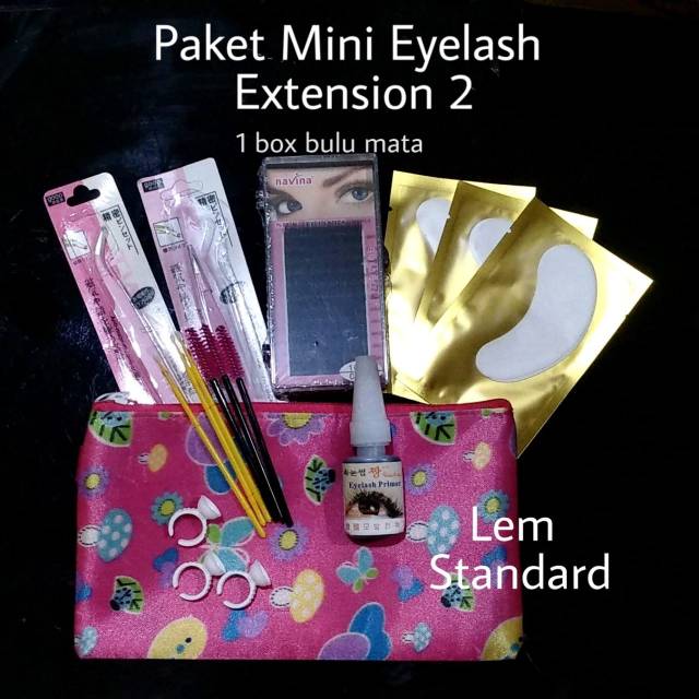 Paket Eyelash Extension / Paket Mini Eyelash Extension 2 / Paket Belajar Sambung Bulu Mata