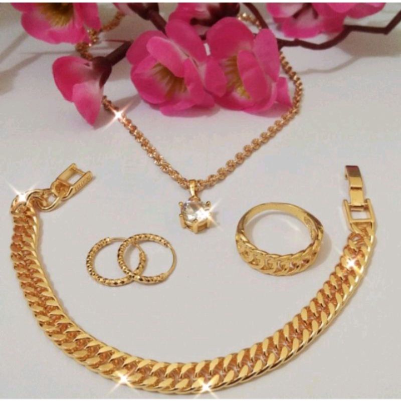 set perhiasan emas Palembang lapis