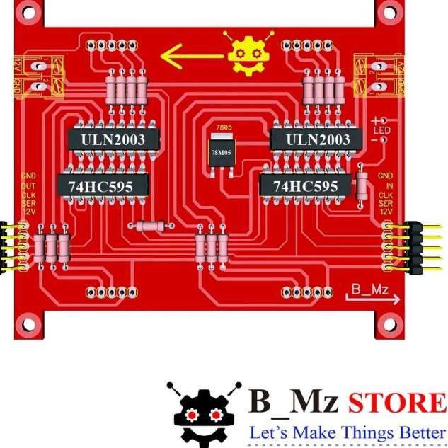 Terbaru.. Modul 7 Segment 2,3 inch (74HC595+ULN2003)