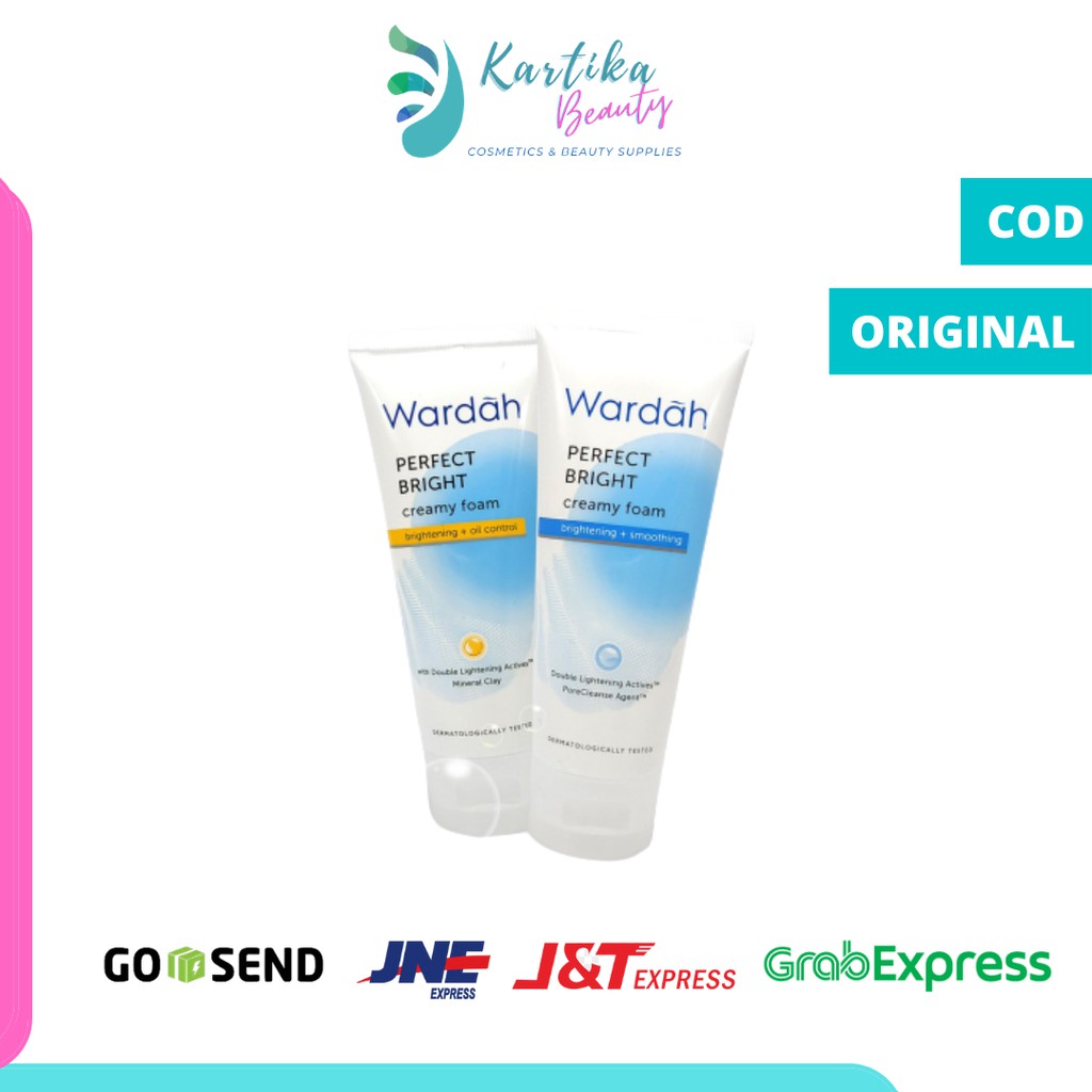 Jual SABUN CUCI MUKA WARDAH PERFECT BRIGHT CREAMY FOAM TUBE KECIL 50 ML