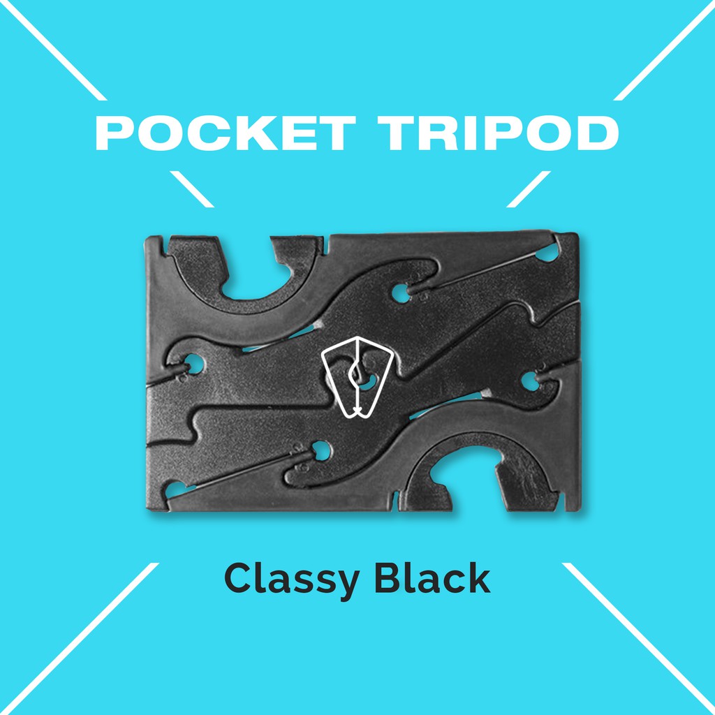 Pocket Tripod Indonesia / Kartu Tripod - Classy Black