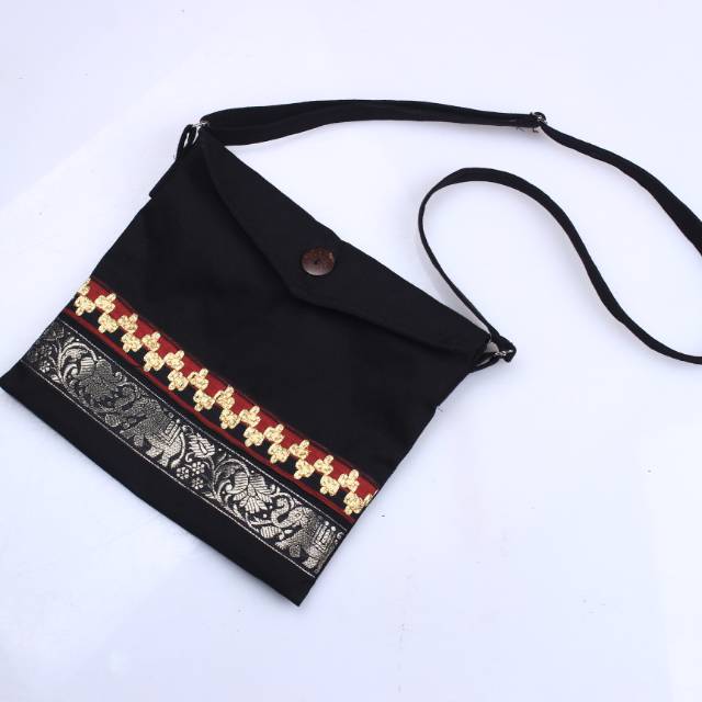 Tas Selempang Tapis | Black Horz Ethnic Lpg Tipe SB-HBEL | Slingbag Etnik