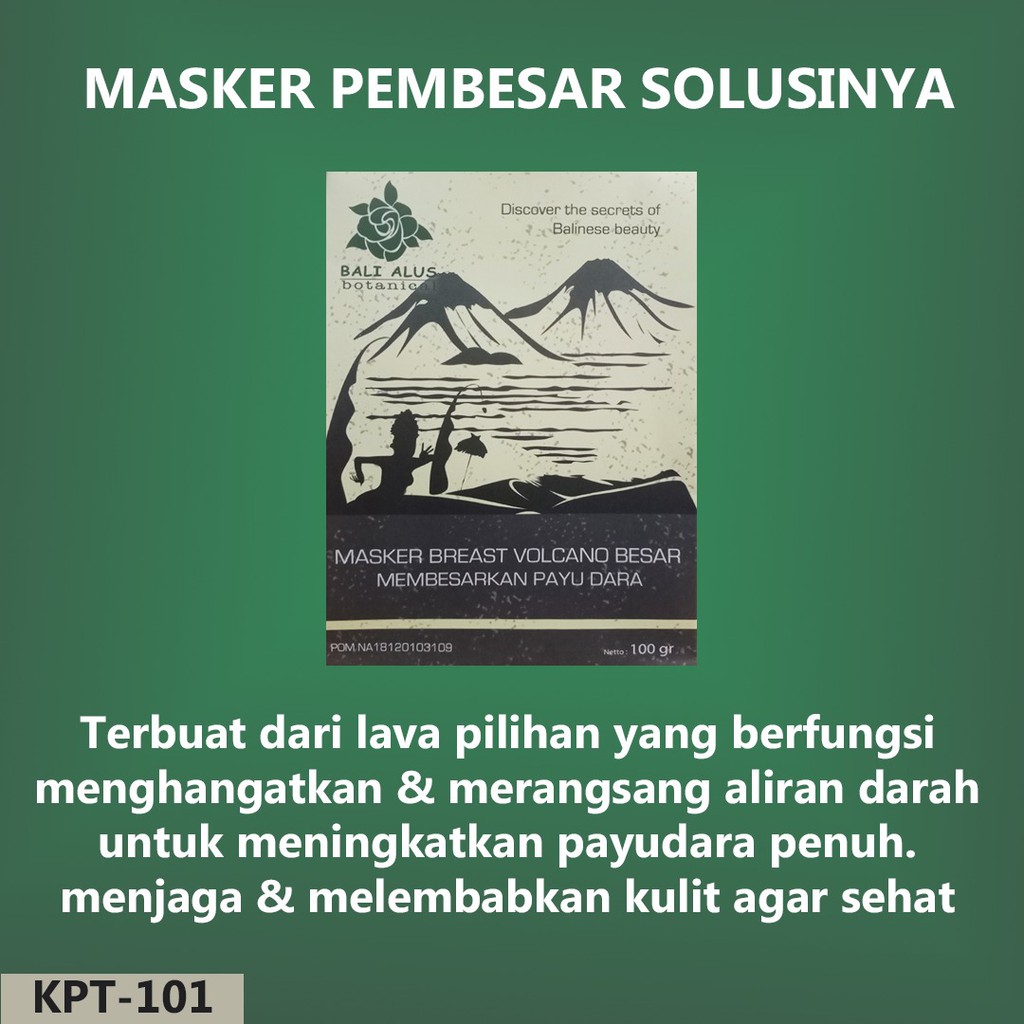 BALI ALUS Masker Payudara masker pengencang masker pembesar payudara masker alami wangi rempah perawatan payudara alami