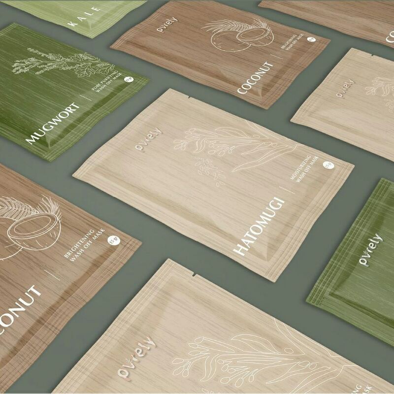 [RESS RESMI] MASKER ORGANIK BPOM PVRELY/MUGWORT SYASY/MASKER WASH OFF PVRELY / Masker Viral