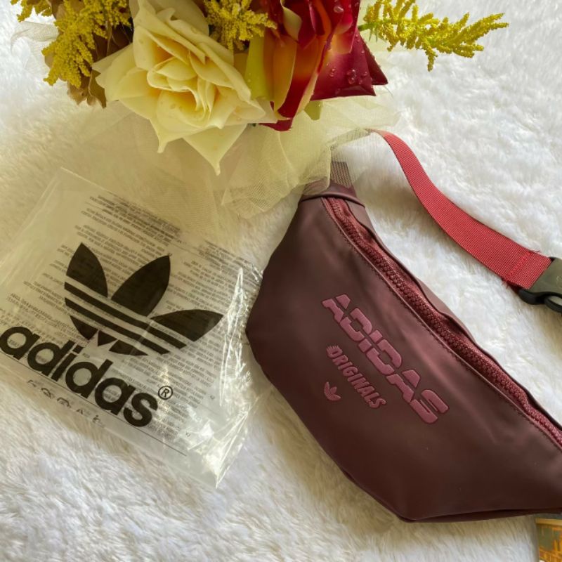 Waistbag pria / Waistbag wanita Adidas Originals Maroon Waist Bag