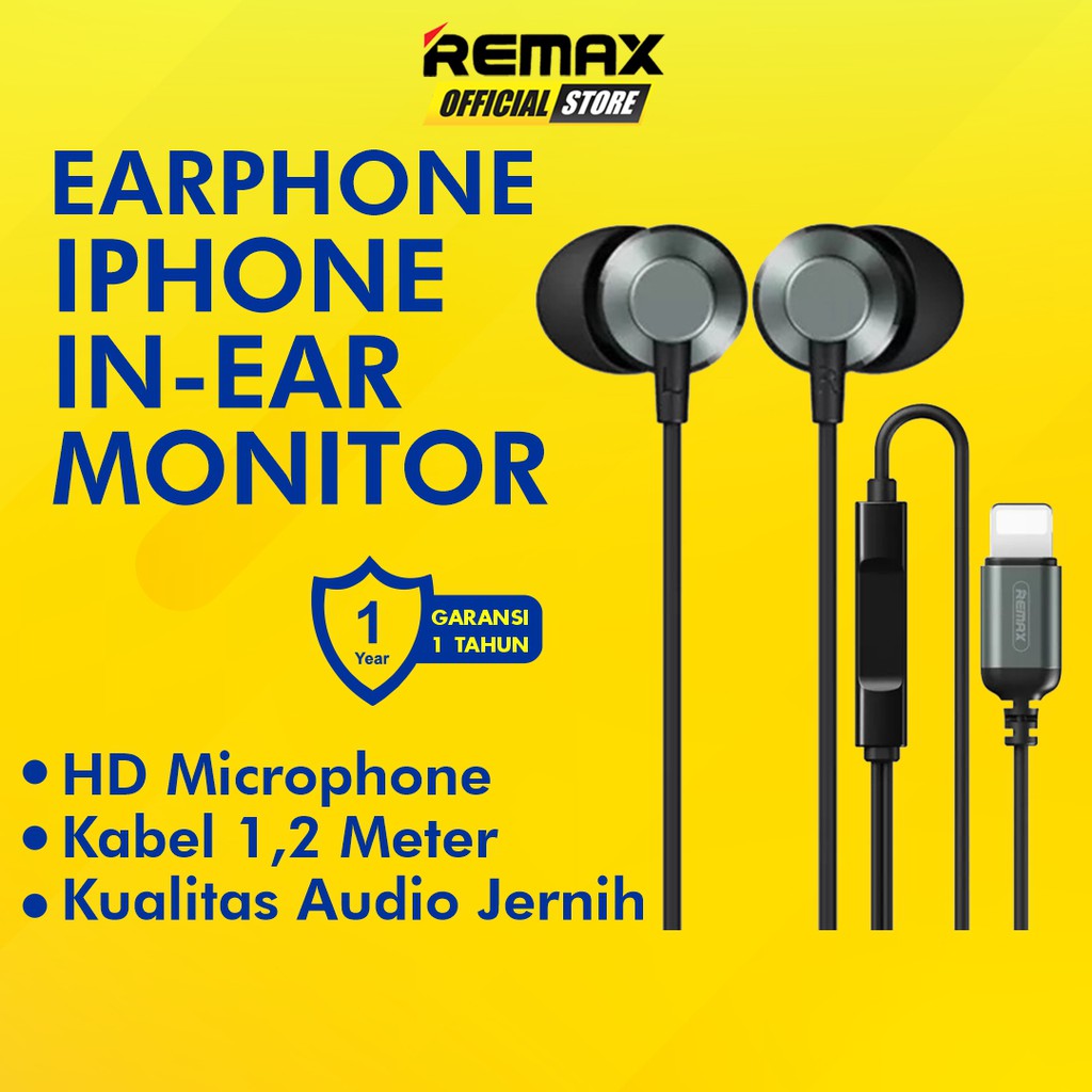 REMAX Metal Earphone Lightning Connector RM-512I