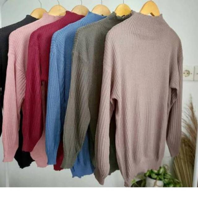 SWEATER RAJUT BOXY MILANO KNIT STORE09 MURAH