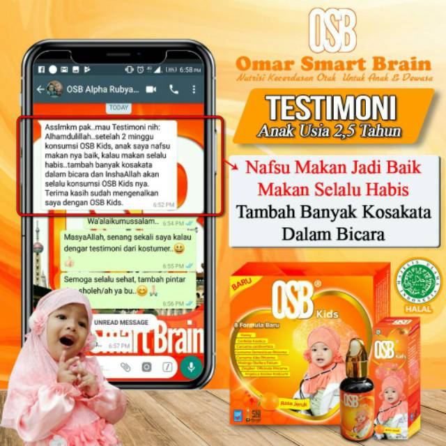 OSB Kids Vitamin Otak Anak Syrup Meningkatkan Nafsu Makan Mengatasi Speech Delay Autis Hyperaktif