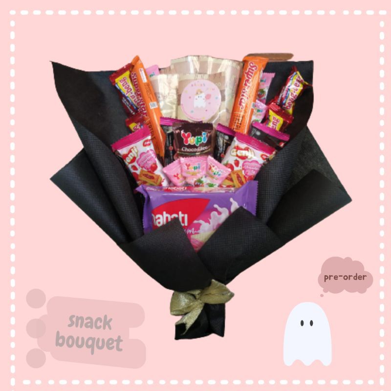 Buket Snack Uang / Bouquet Hadiah Wisuda Ulangtahun Anniversary