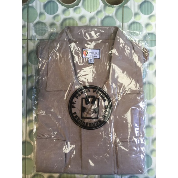 Baju pdl coklat jatah polri/celana pdl coklat jatah polri