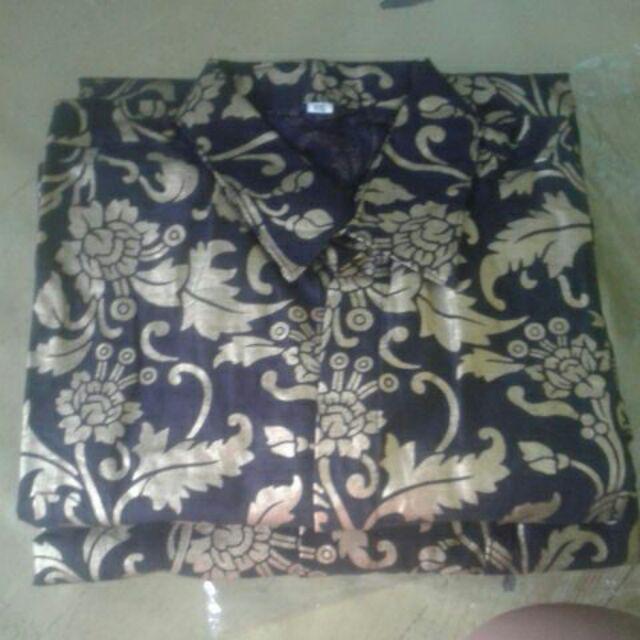 Kemeja Batik Pria Modern Lengan Panjang Casual Modis Slim Fit Trendy Masa Kini Ol 162