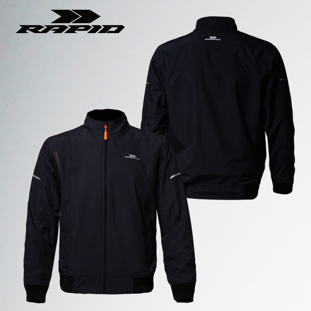 Jaket motor BIG SIZE bomber RAPID MISSION pria parasit premium jacket reflextif