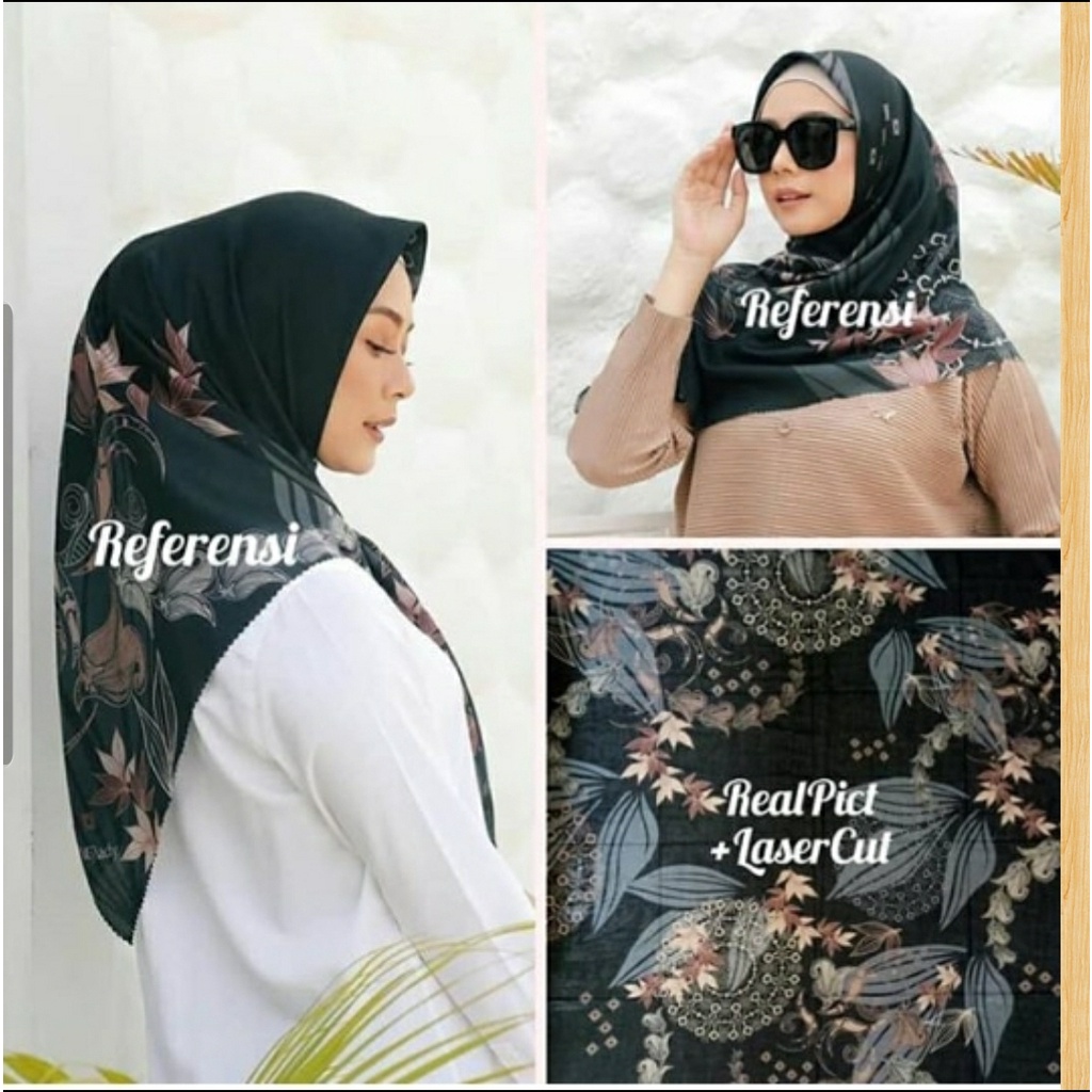Hijab cantik terbaru laser cut best seller MH-MH 441