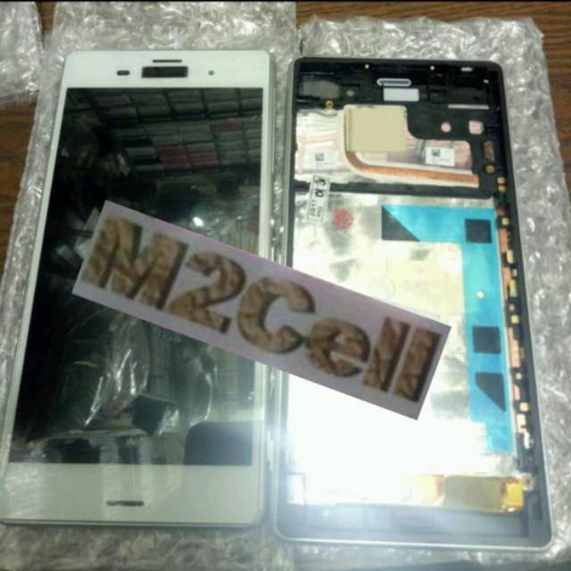 Lcd touchscreen frame sony xperia z3 d6603 d6653