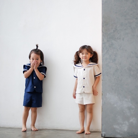 FUKU Set Baju Set Seragam Jepang Anak Sailor