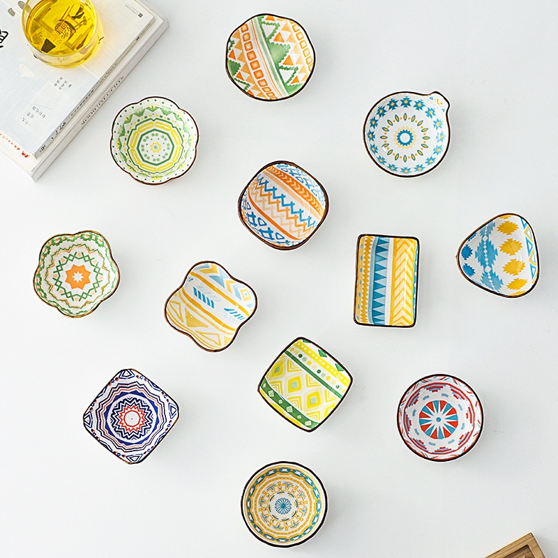 mangkok keramik design bohemian/mangkok bohemian
