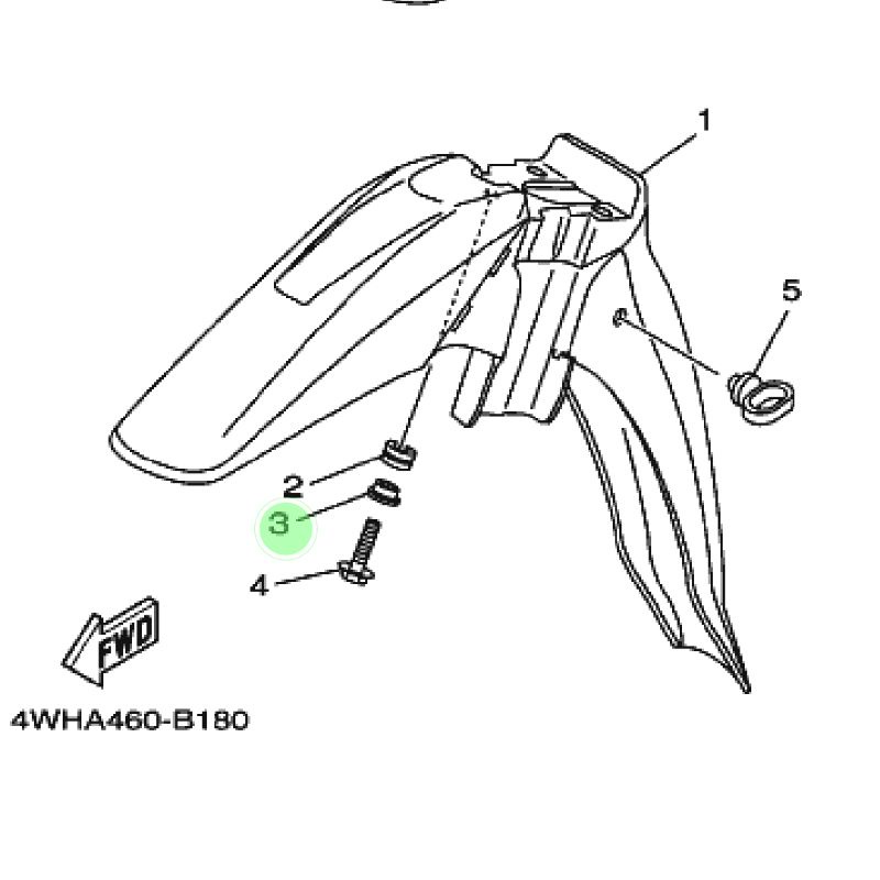 BOSH COLLAR SPAKBOR DEPAN SATUAN F1ZR ORI YGP FIZR FIZ F1Z R BOS COLAR SPACKBOARD SPAKBOR FENDER SLEBOR