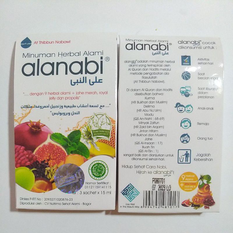 

MINUMAN HERBAL ALANABI 3 X 15 ML